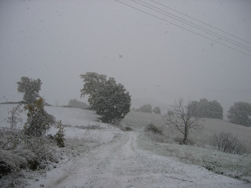 sneeuw in Faranghe